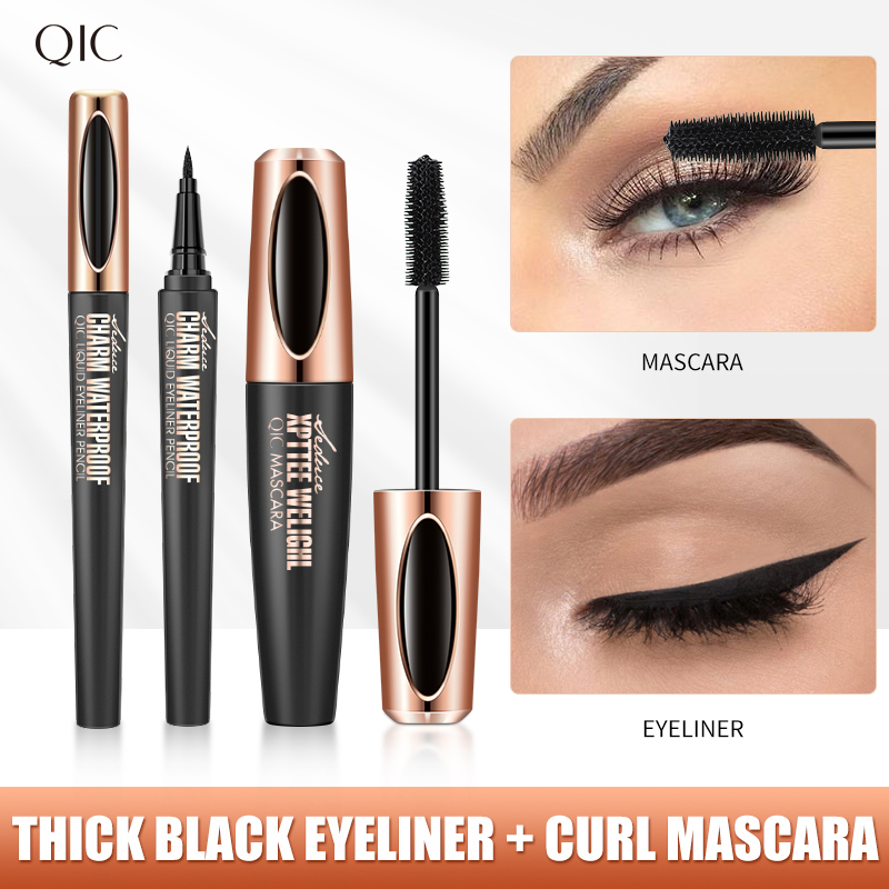 리퀴드 아이 라이너 펜슬 4D 방수 마스카라 세트 화장 - Waterproof Liquid Eyeliner Pen 리뷰 및 가격