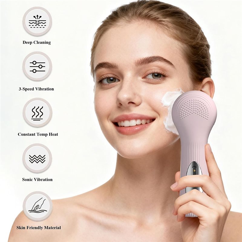 B15C 방수 전기 얼굴 클렌징 브러시, 2-in-1  - Silicone Face Scrubber Electric 리뷰 및 가격
