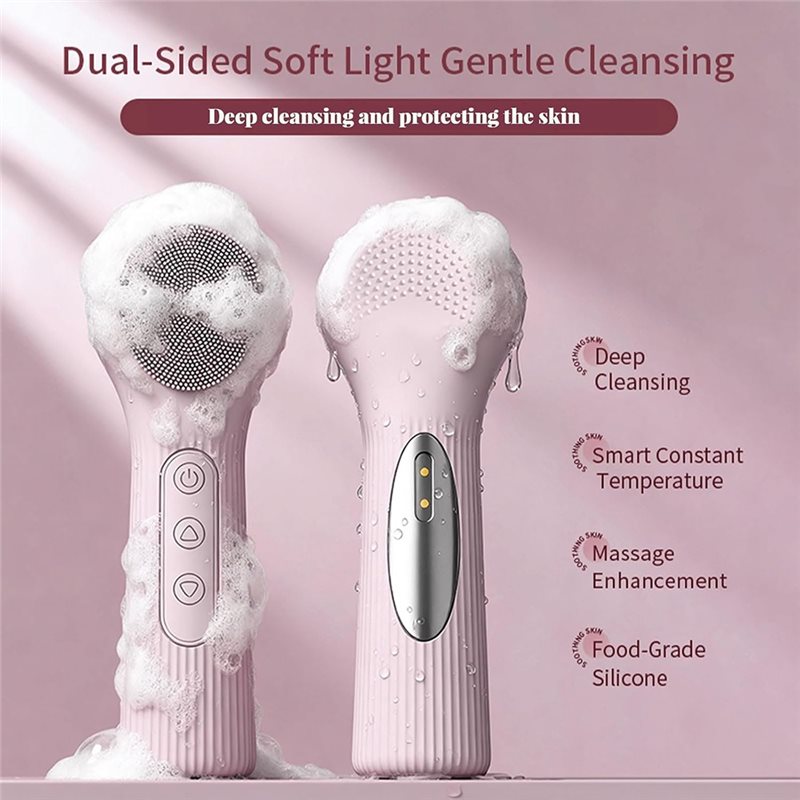 B15C 방수 전기 얼굴 클렌징 브러시, 2-in-1  - Silicone Face Scrubber Electric 리뷰 및 가격